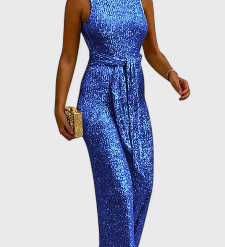 ADELE™ | Mono de lentejuelas con cintura ajustable