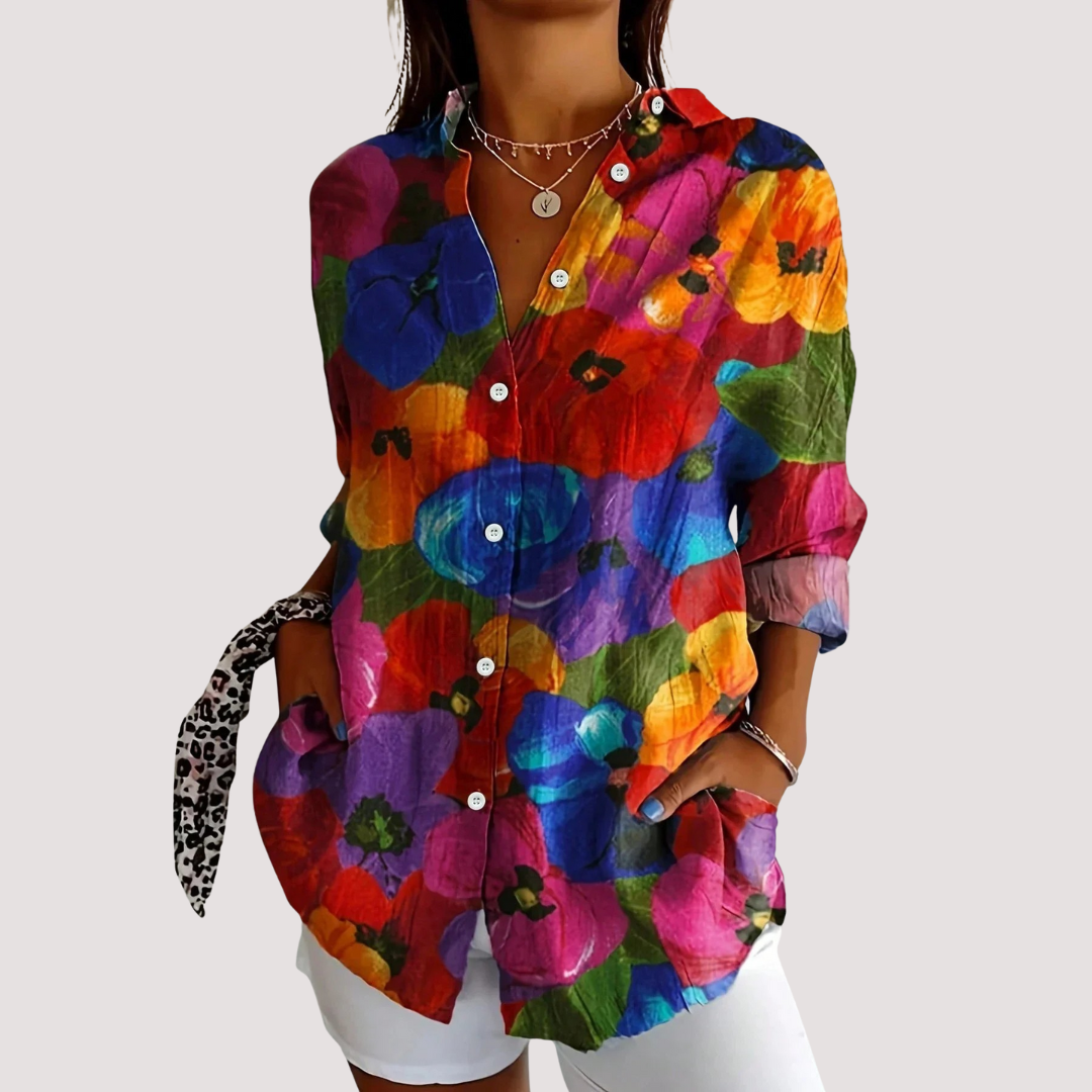 VERÓNICA | Blusa colorida con estampado divertido