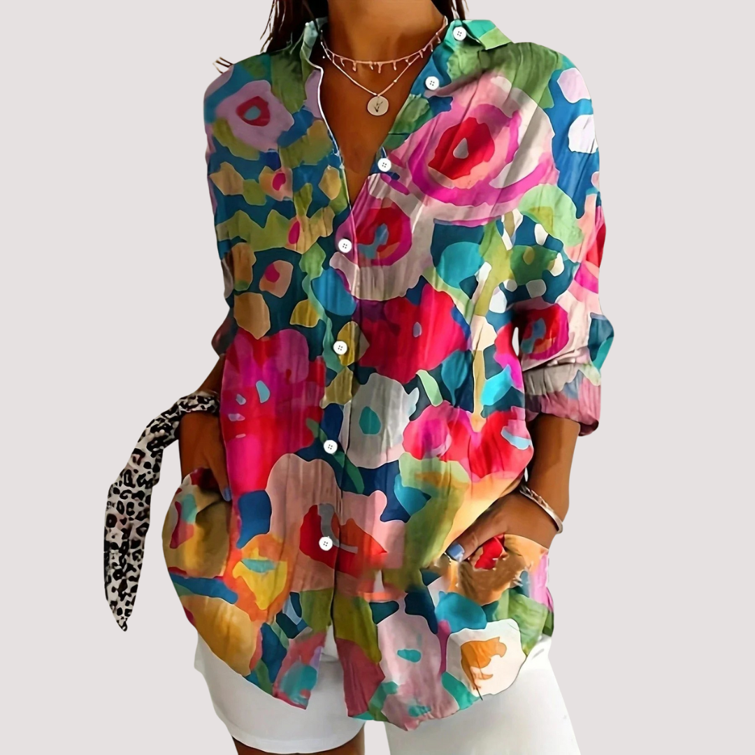VERÓNICA | Blusa colorida con estampado divertido