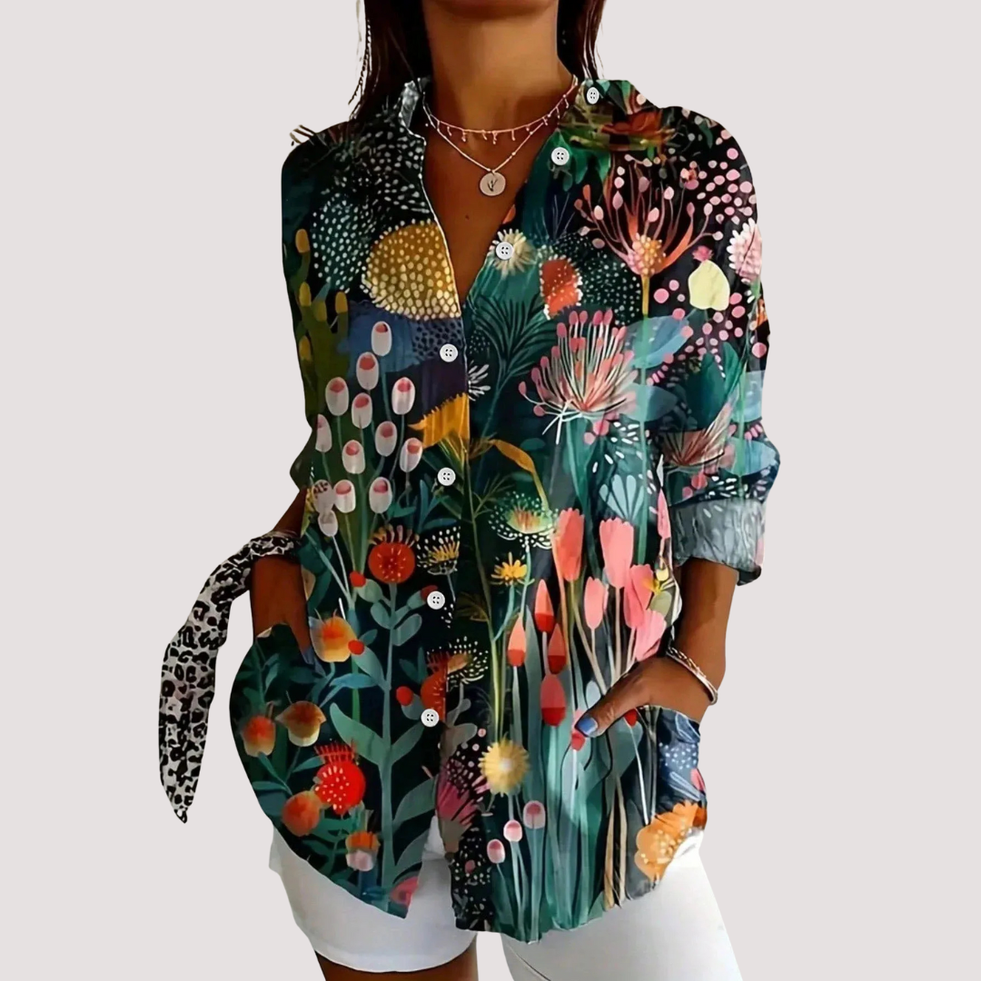 VERÓNICA | Blusa colorida con estampado divertido