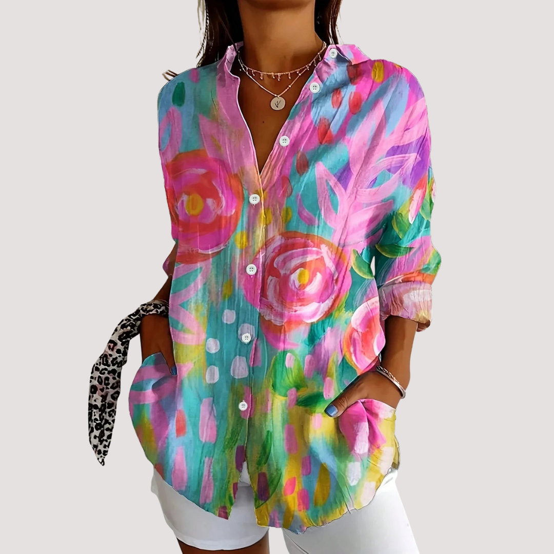 VERÓNICA | Blusa colorida con estampado divertido