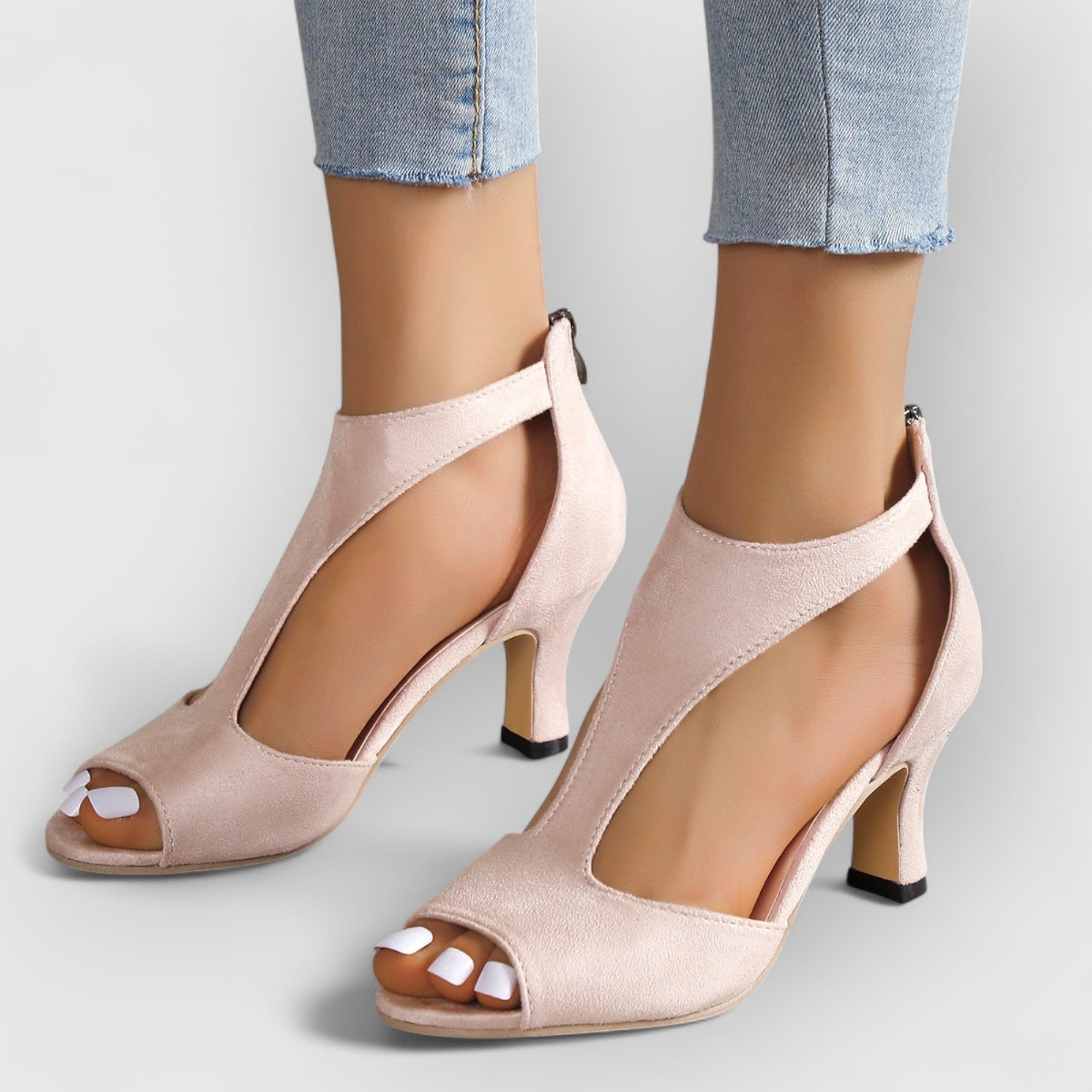 Nessa | Sandalias ortopédicas con tacón y corte